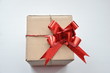 present with red bow present with red bow