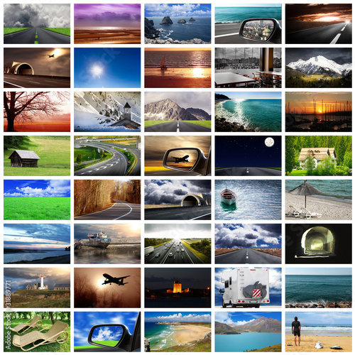 Photo: viaggiare collage viaggiare collage