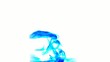 Waltz of blue ink