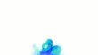 Swirl of blue ink