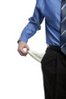 business man with no money