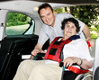 senior woman in wheelchair
