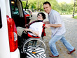 senior woman in wheelchair