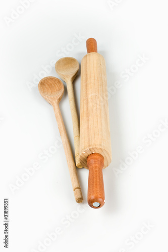 Illustration: utensili in legno utensili in legno