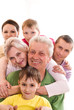 happy family of six