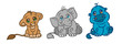 Dschungel Tierkinder Set 1