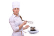 Beautiful cooking woman