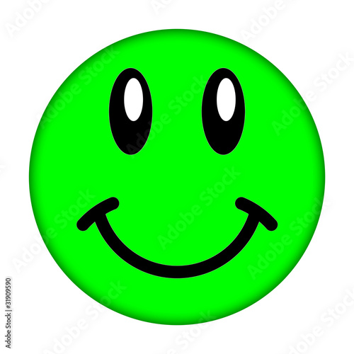 Backgrounds Smiley Faces on Green Smiley Face On A White Background    Leoco  31909590   Voir Le