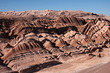 rocce e sabbia nel deserto di atacama in cile