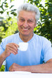 happy elderly man