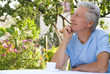 happy elderly man
