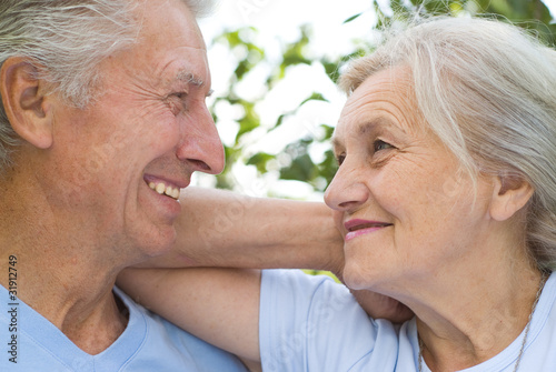 Photo: old couple resting old couple resting
