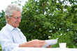 happy elderly man
