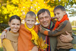 happy family of four