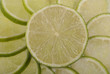 Limettenscheibe auf Limettenring