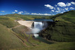 Wide angle photo of the Katse dam wall in Lesotho Wide angle photo of the Katse dam wall in Lesotho