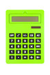 Big Green Calculator Isolated on White Big Green Calculator Isolated on White