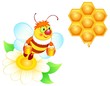 Bee with honey
