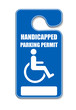 Handicap parking tag Handicap parking tag