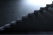 Cement Stairs on concrete background