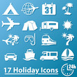Vektor: 17 Urlaub Icons 17 Urlaub Icons