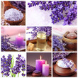 Lavender spa collage Lavender spa collage