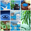 Blue spa collage Blue spa collage