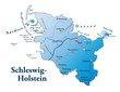 Niedersachsen Übersicht blau in SVG
