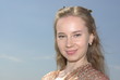 Girl on sky
