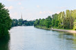 View of Turin and its river Po View of Turin and its river Po