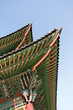 Foto: Detail of traditional roof at Changdeok Palace in Seoul, South K Detail of traditional roof at Changdeok Palace in Seoul, South K