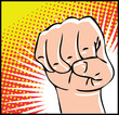 dripping fist / human hand