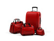 Suitcases isolated on a white background.
