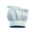 cook cap, chef's hat isolated on the white