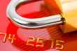 Lock and credit card