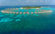 maldives island and water villa