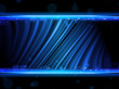 Disco Abstract Blue Waves on Black Background