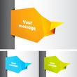 Set of message bubbles for your text.