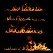 High resolution fire collection isolated on black background High resolution fire collection isolated on black background