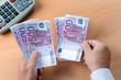 Viele Euro Geldscheine