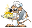 Mouse presenting Cheese Mouse presenting Cheese