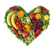 Heart of fruits and vegetables Heart of fruits and vegetables