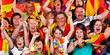 Foto: exultant german soccer fans exultant german soccer fans