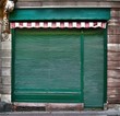 Magasin fermé en HDR