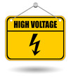 High voltage warning sign High voltage warning sign