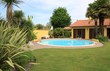 jardin exotique avec piscine