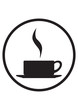Steaming coffee icon