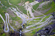 Picturesque Norway mountain landscape. Trollstigen Picturesque Norway mountain landscape. Trollstigen