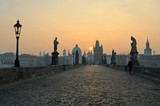 Sunrise in Prague, view from the Charles Bridge - Fine Art prints