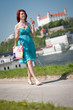 portrait of a girl with a bag portrait of a girl with a bag
